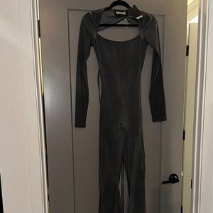 Darker Wavs Pitch Open Back Jumpsuit